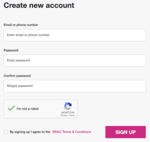 careers.brac.net Create/Register Account